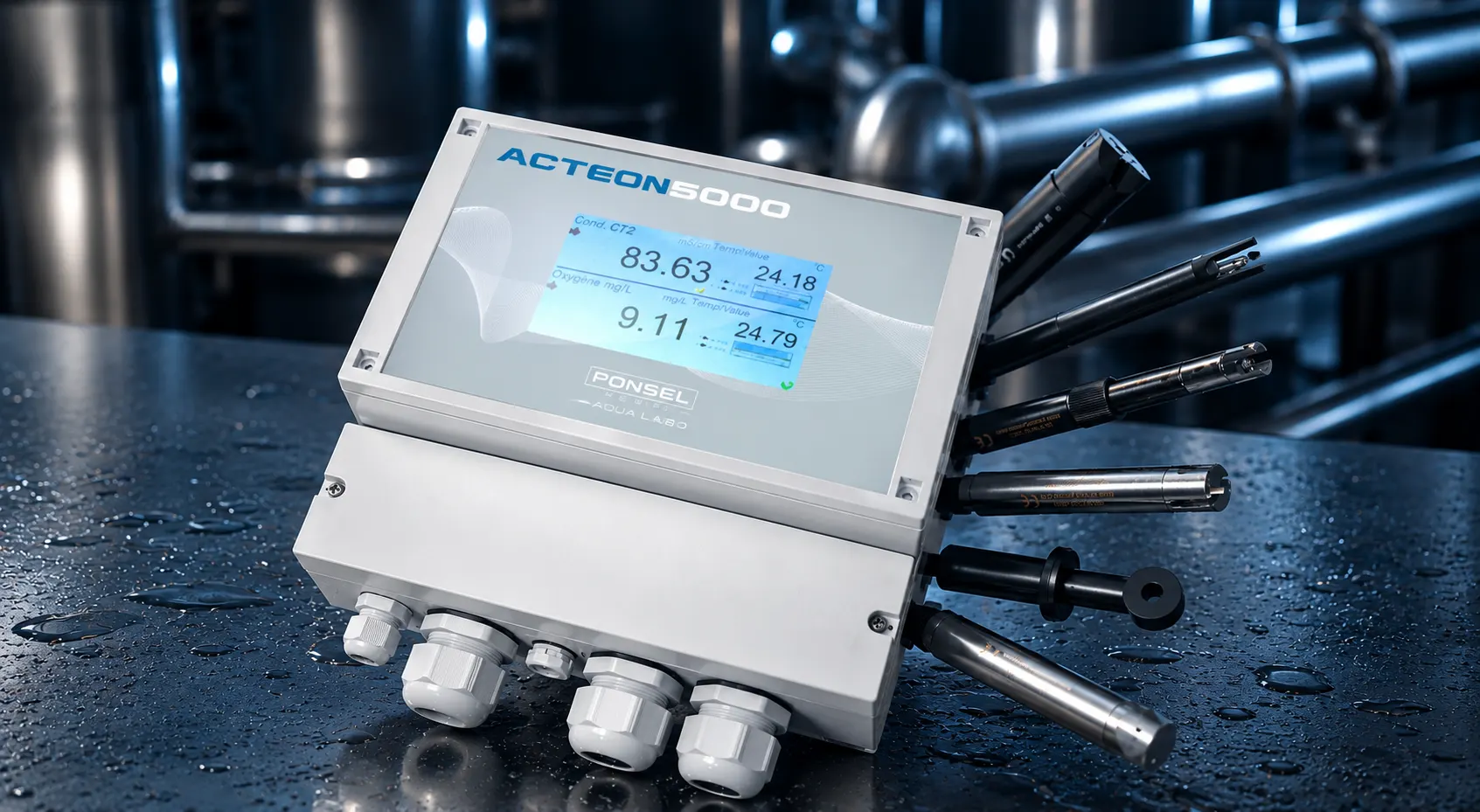 Sensor de monitoreo de calidad de agua ACTEON 5000 de AQUALABO